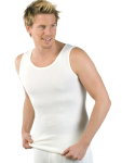 Medima Underwear Sleeveless Tank Top (Angora and Cotton) White Men (Size XL-XXL)